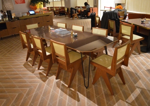 Gạch bôngTerrazzo Secoin tại Nhà hàng Bills Osaka, Nhật Bản